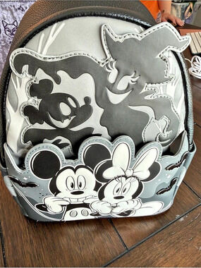 Disney Loungefly Disney Mickey & Minnie Halloween Glow-in-the-Dark Mini Backpack